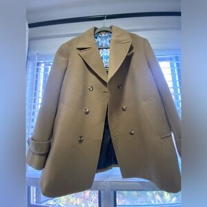 Men’s camel peacoat
